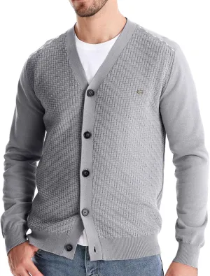 Mens Shawl Collar Cardigan Sweaters Knit Textured Sweater Button Down Long Sleeve Winter Casual Cardigans