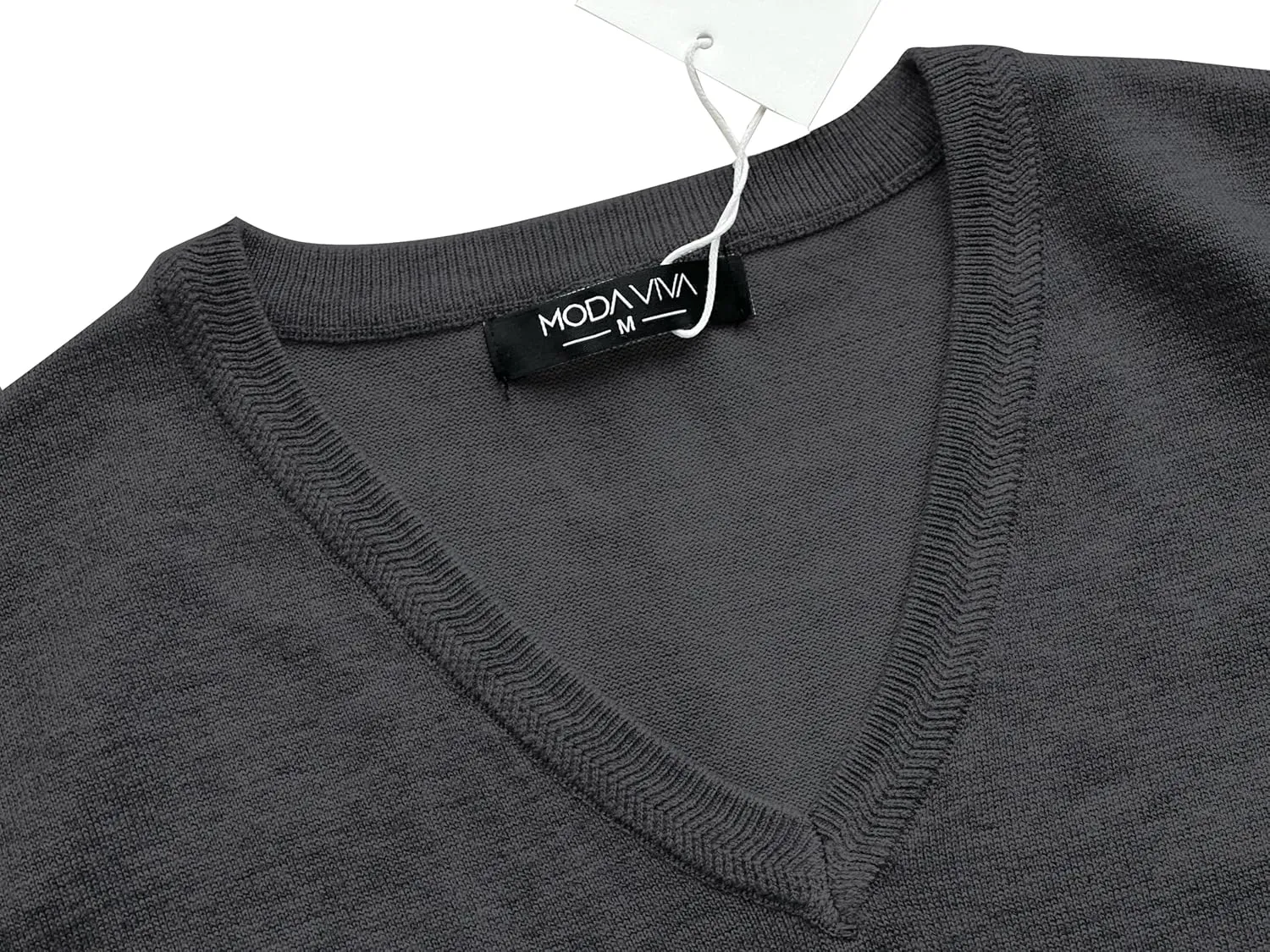 Men's V-Neck Sweater Vest Wool Blend Knitted Sleeveless Pullover Sweater Vests