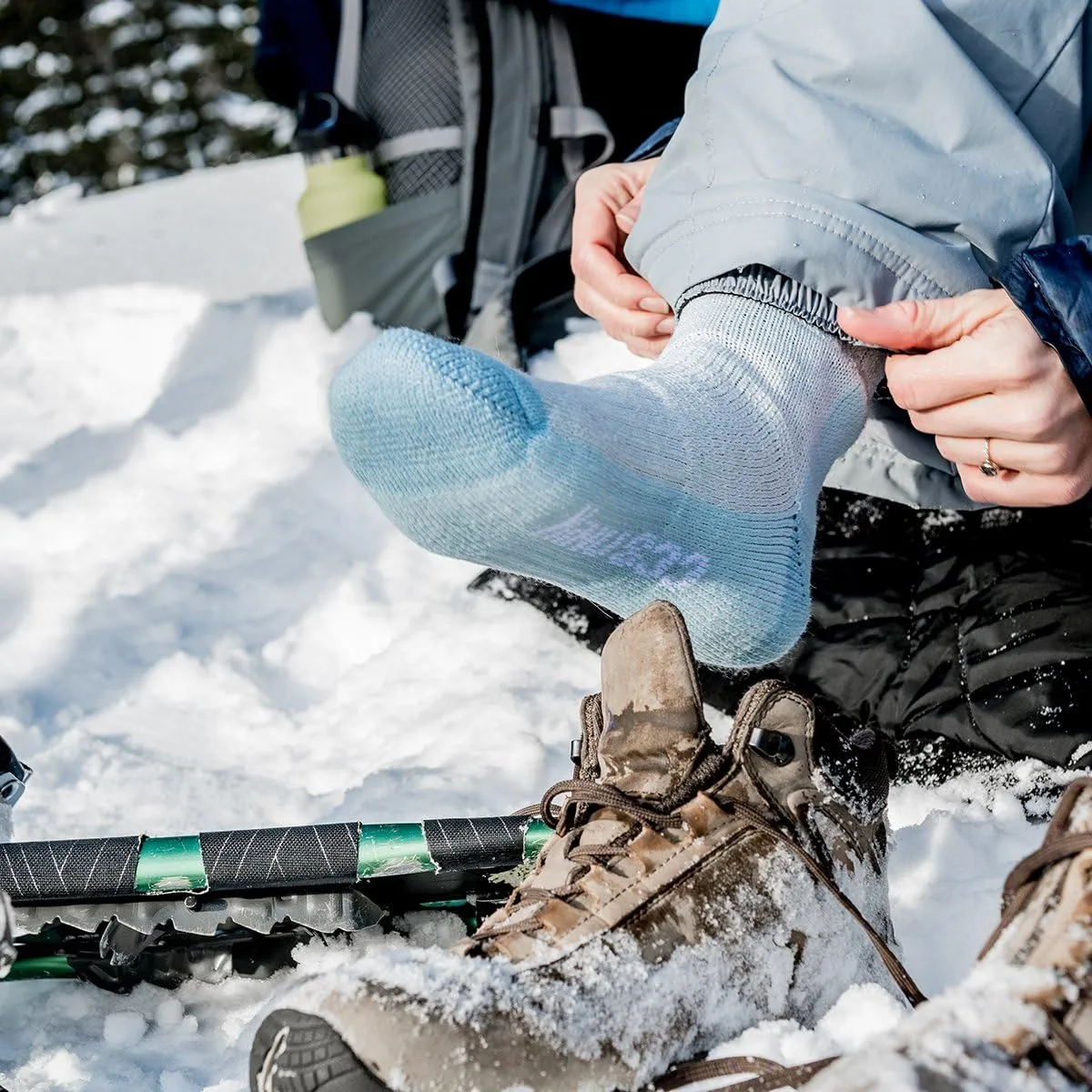 Merino Wool Crew Hiking Sock - Moisture Wicking