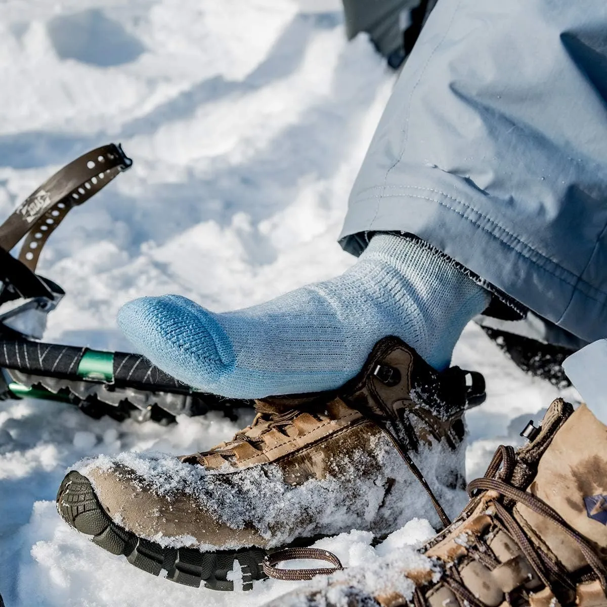 Merino Wool Crew Hiking Sock - Moisture Wicking
