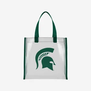 Michigan State Spartans Clear Reusable Bag