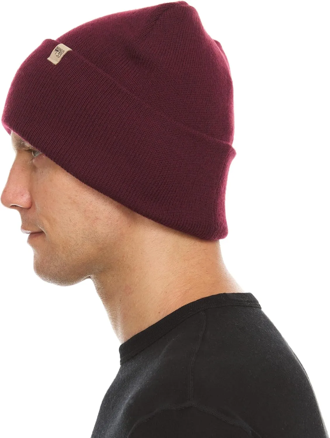 Minus33 Midweight Everyday Knit Cuff Beanie - 100% Merino Wool - Warm Winter Hat