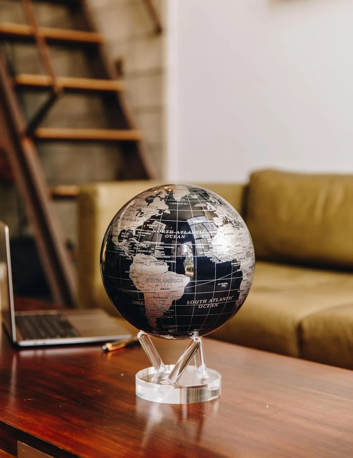 MOVA Globe Metallic Black and Silver 4.5"