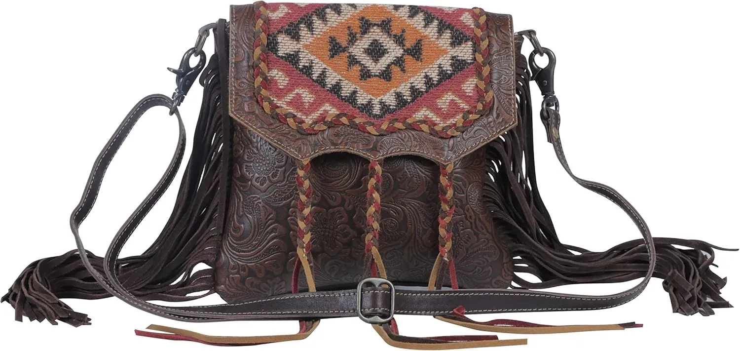Myra Bag Aztec Motif Leather & Hairon Bag S-3807