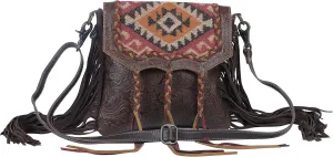 Myra Bag Aztec Motif Leather & Hairon Bag S-3807