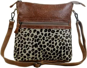 Myra Bag Dynamic Leopard Print female Cowhide Bag Upcycled Cowhide & Leather S-2836