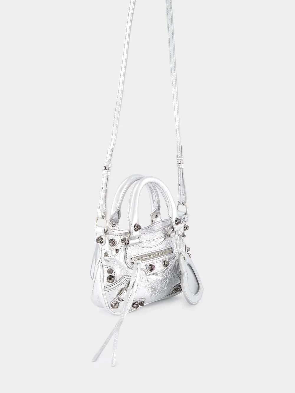Neo Cagole Silver Mini Crossbody Bag