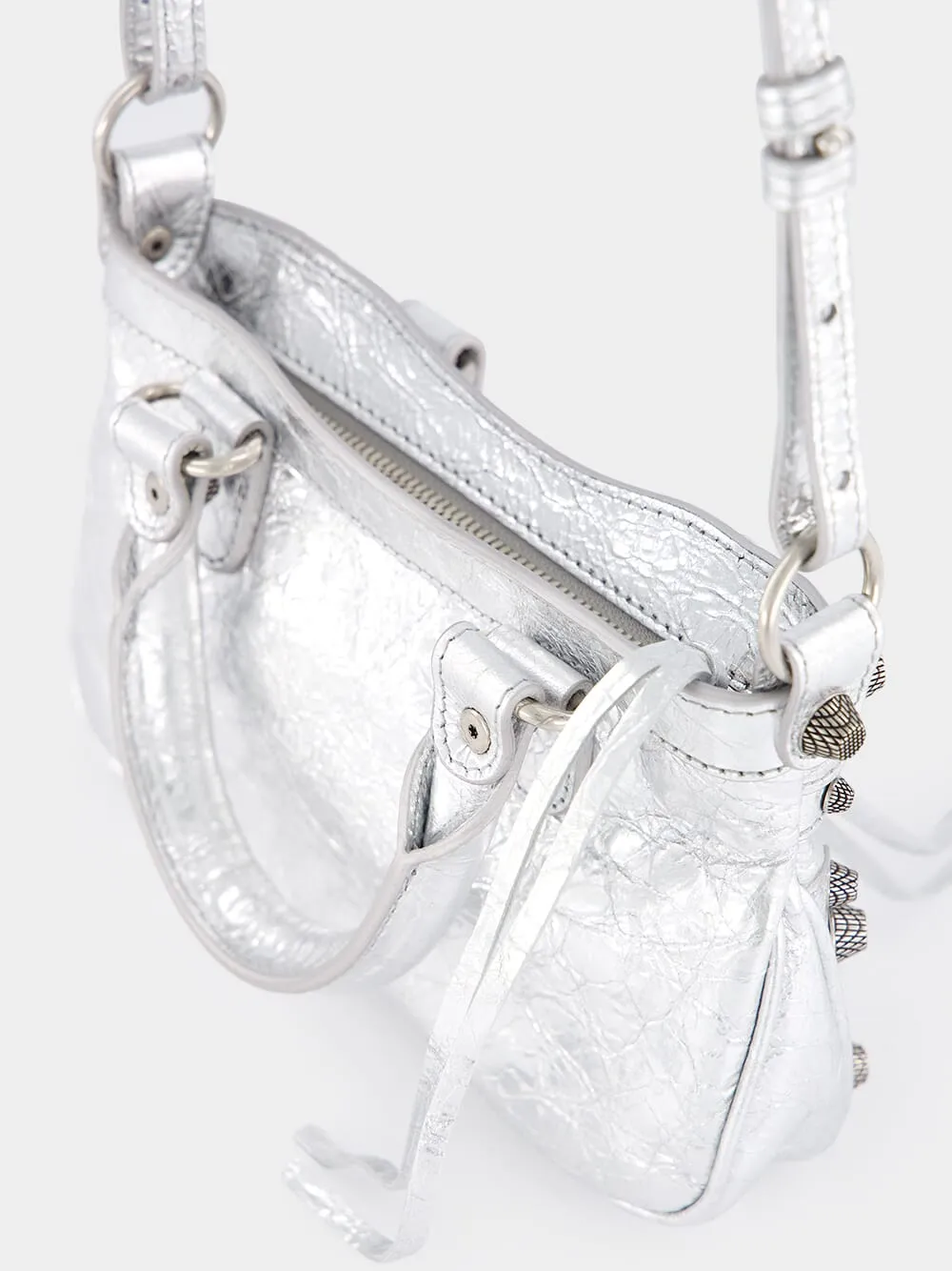 Neo Cagole Silver Mini Crossbody Bag