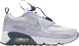 Nike Air Max 90 Toggle Little Kids' Shoes Size - 13.5 Pure Platinum/Metallic Silver
