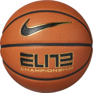 NIKE BS3052-891 Basketball #7 Elite Championship 8P 2.0 Amber/Black/Metallic Gold
