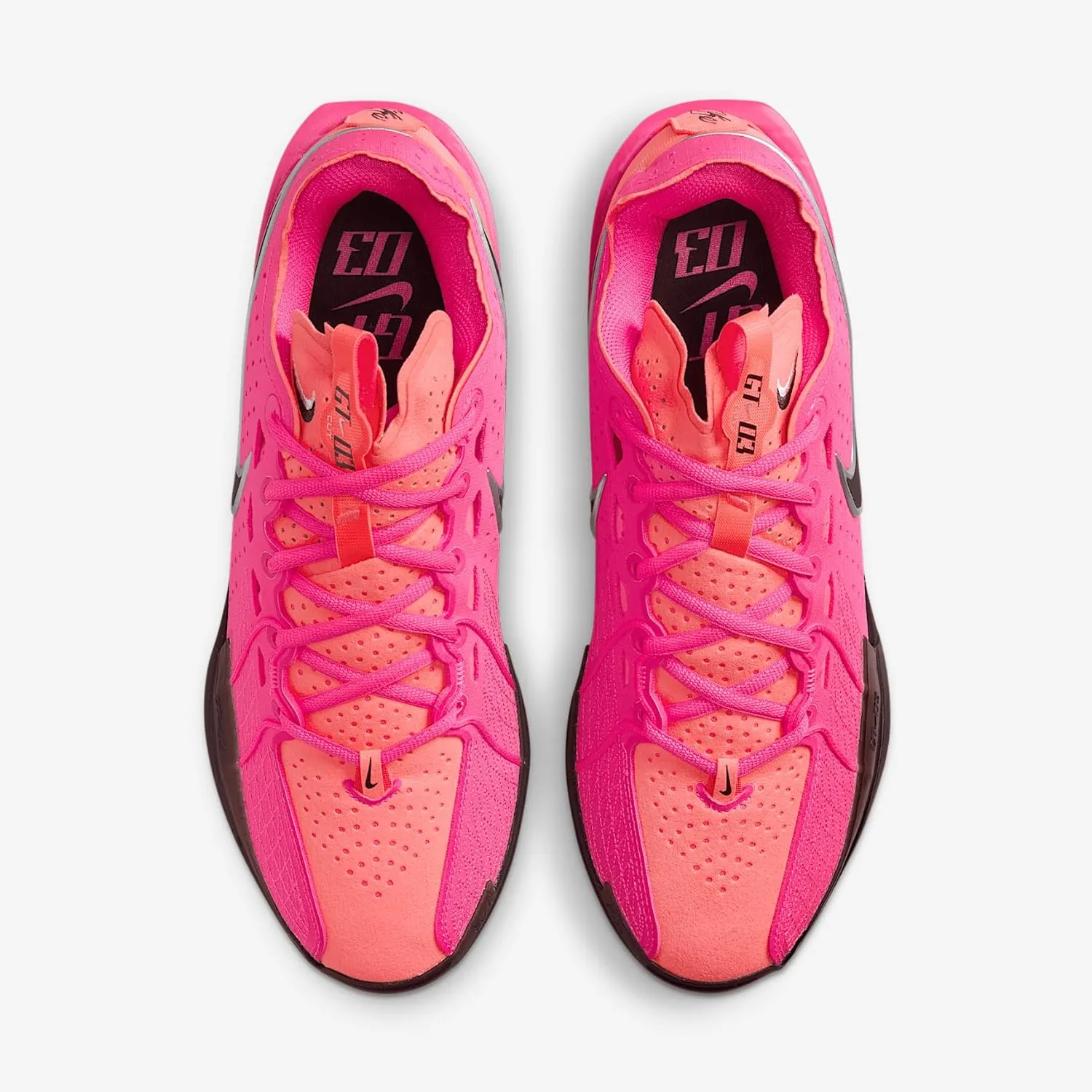 Nike G.T. Cut 3 Basketball Shoes (DV2913-600, Hyper Pink/Metallic Silver/Pink Foam/Black)