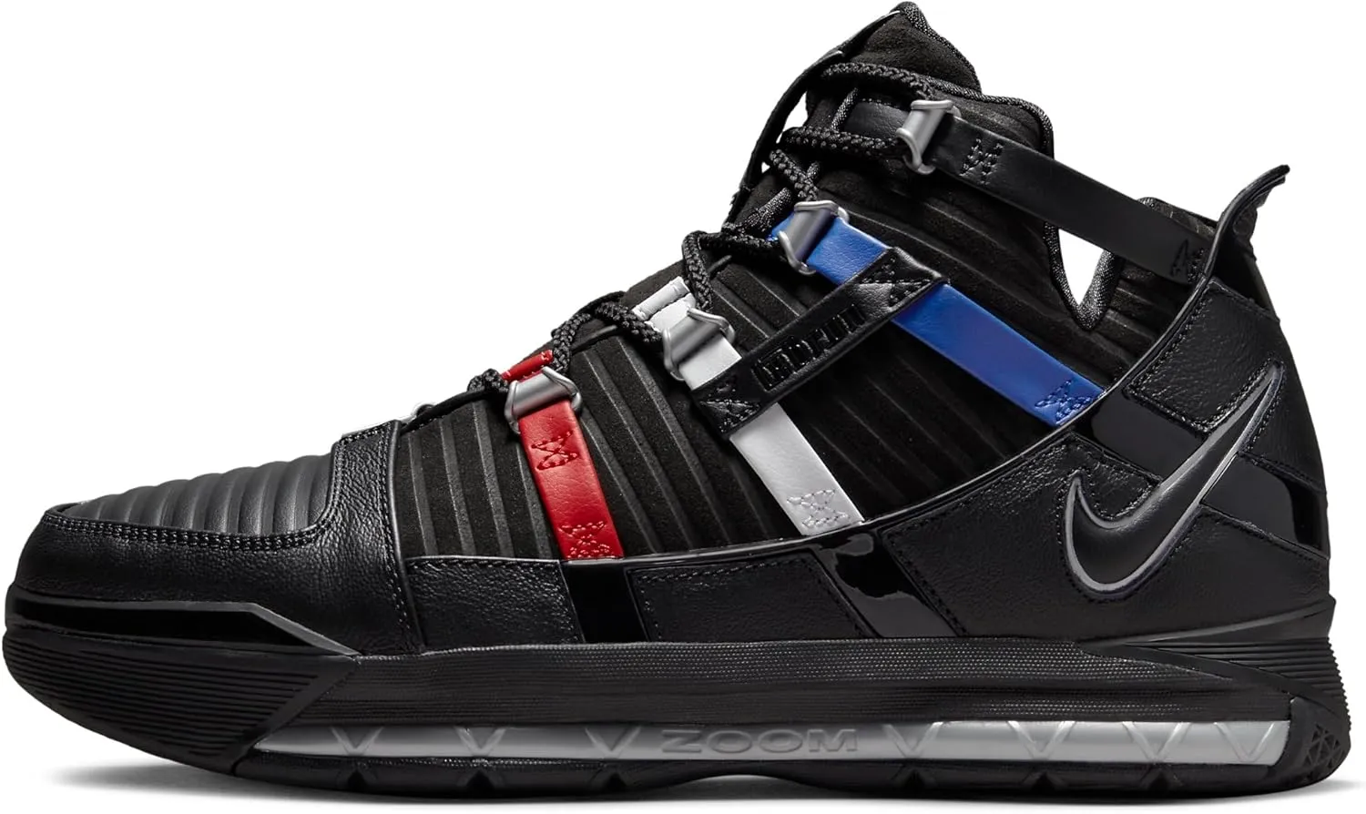 Nike Men's Zoom Lebron III QS Black/Metallic Silver (DO9354 001)