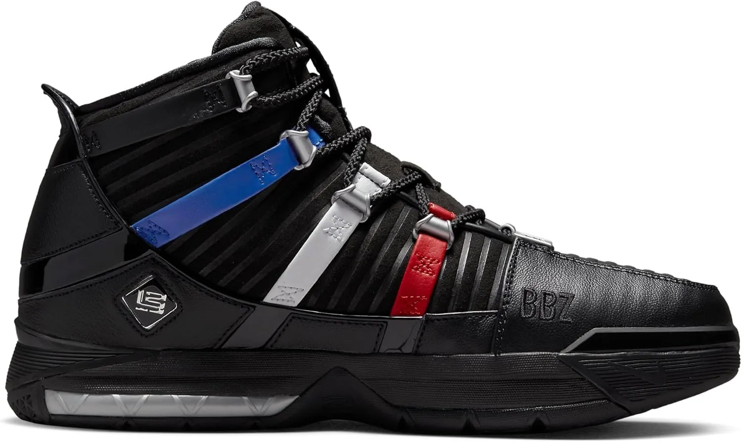 Nike Men's Zoom Lebron III QS Black/Metallic Silver (DO9354 001)