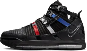 Nike Men's Zoom Lebron III QS Black/Metallic Silver (DO9354 001)