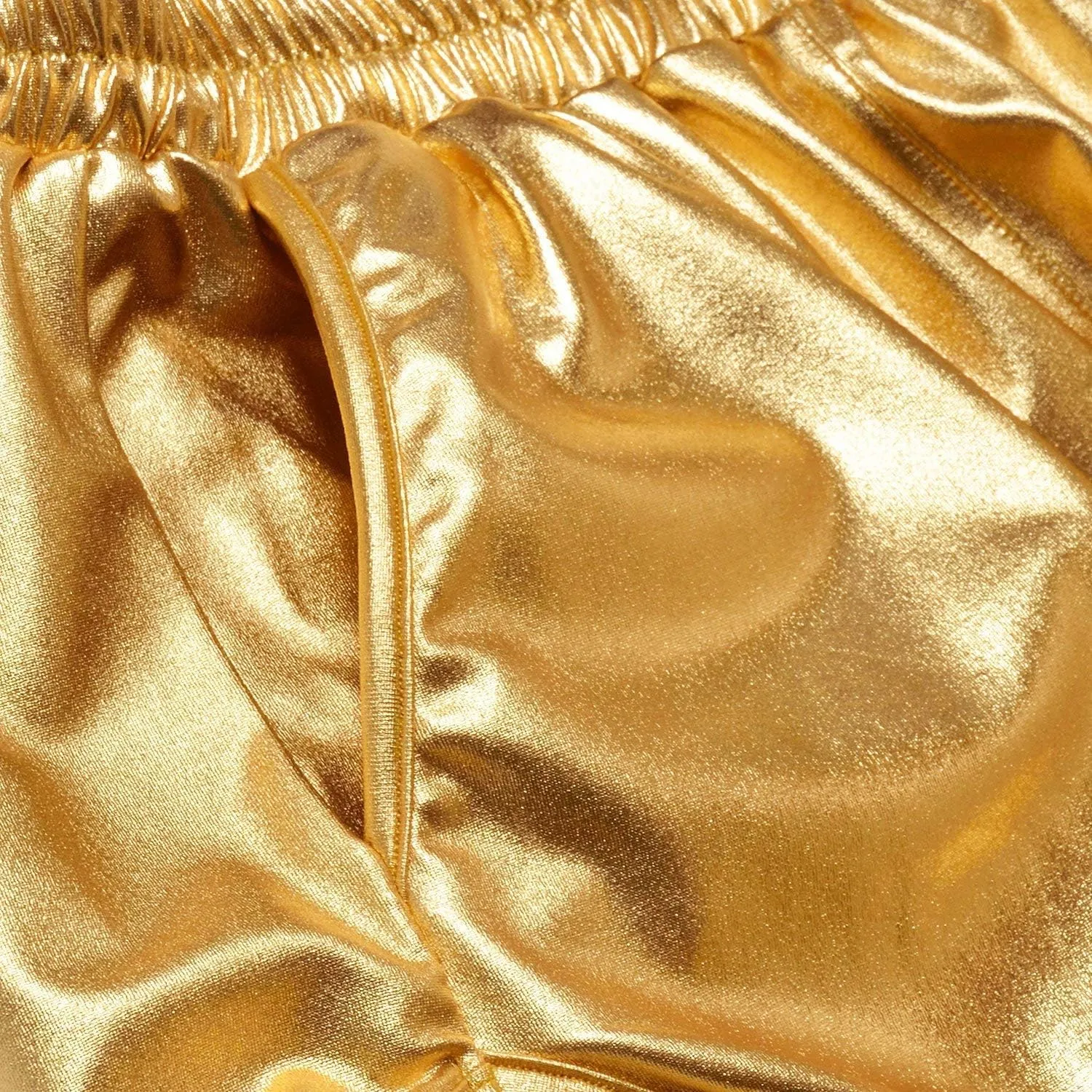 PESION Women's Metallic Shiny Shorts Sparkly Rave Hot Short Pants