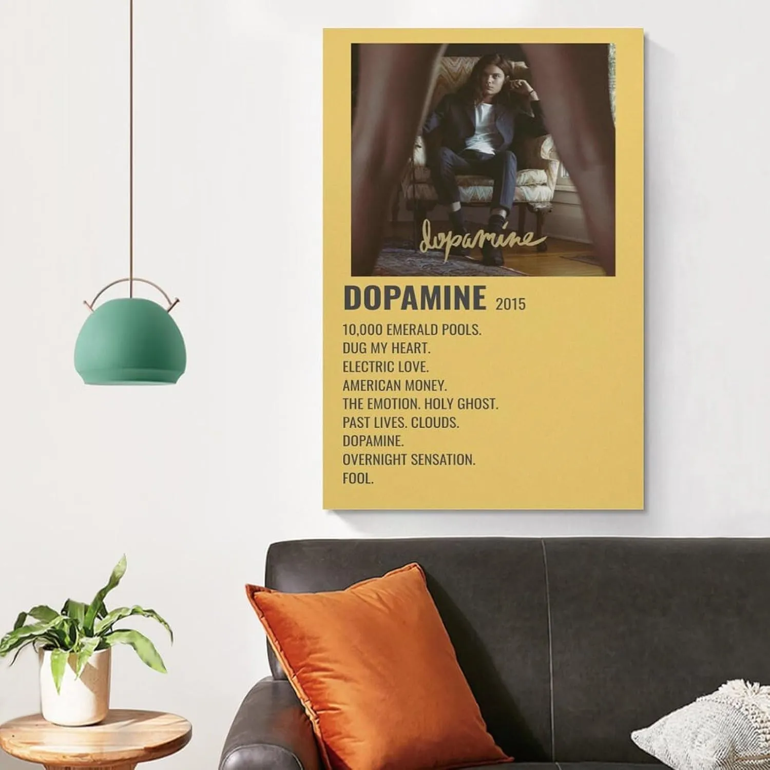 PFFLKPL Dopamine - BØRNS 2015 Canvas Poster Bedroom Decor Sports Landscape Office Room Decor Gift Unframe-style20x30inch(50x75cm)