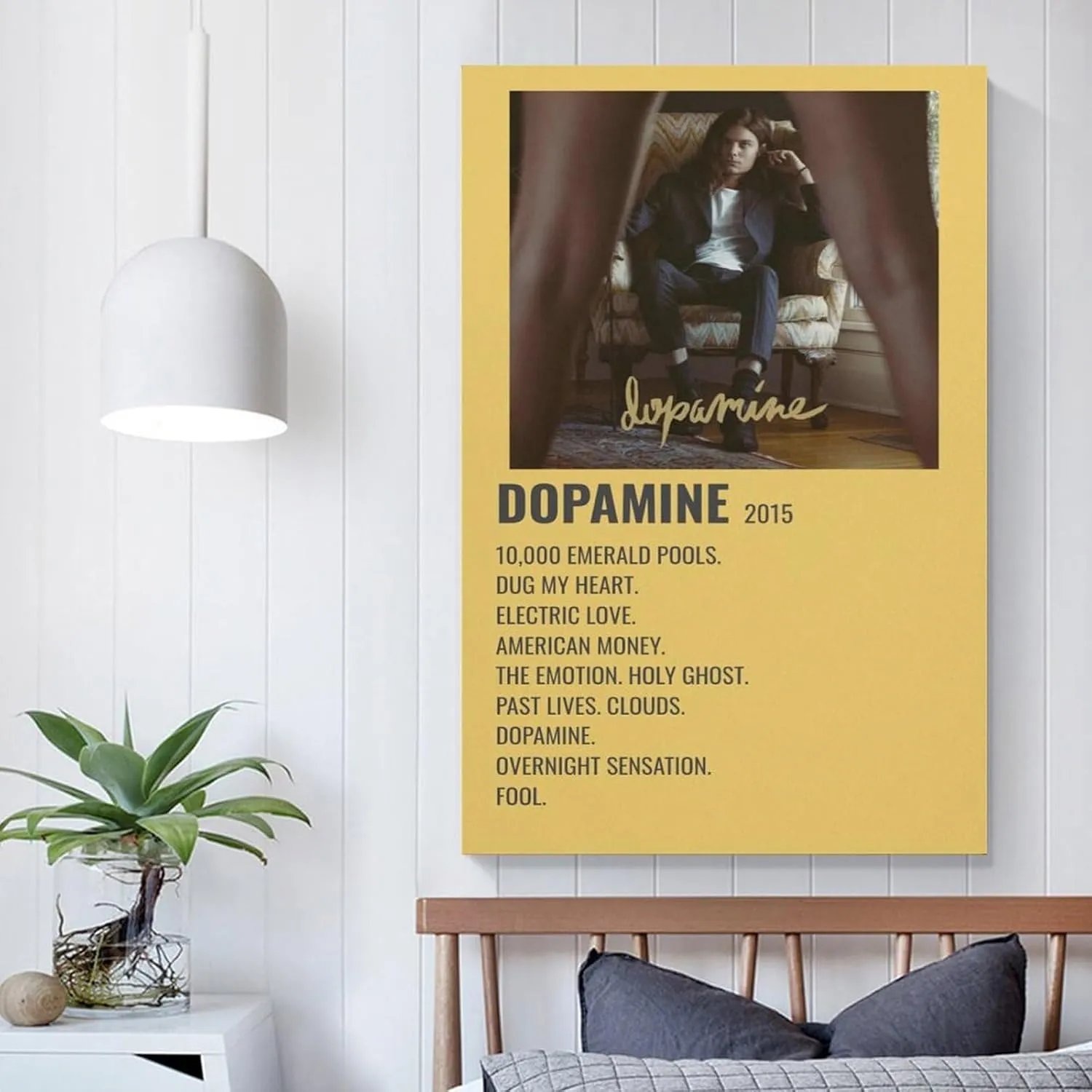 PFFLKPL Dopamine - BØRNS 2015 Canvas Poster Bedroom Decor Sports Landscape Office Room Decor Gift Unframe-style20x30inch(50x75cm)