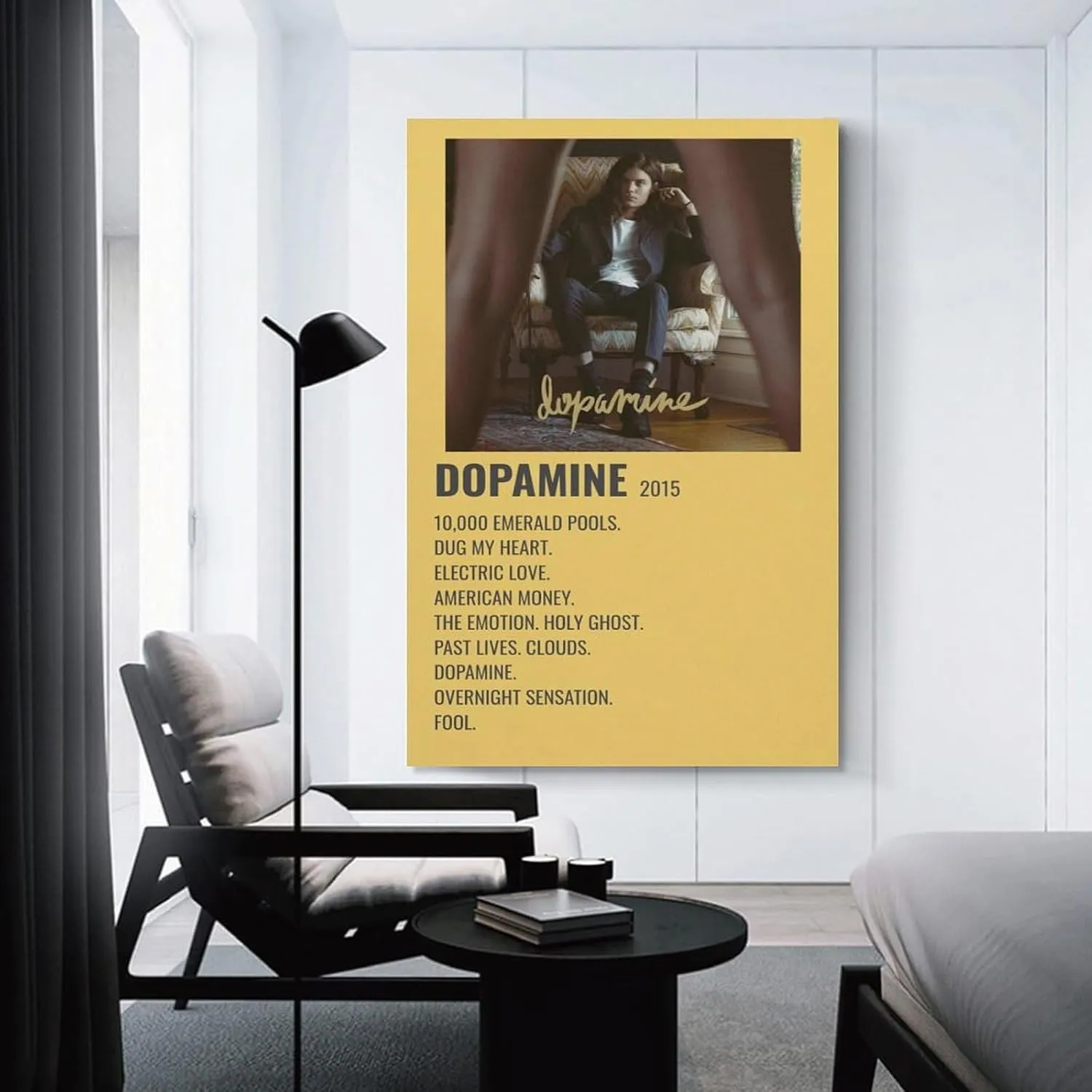 PFFLKPL Dopamine - BØRNS 2015 Canvas Poster Bedroom Decor Sports Landscape Office Room Decor Gift Unframe-style20x30inch(50x75cm)