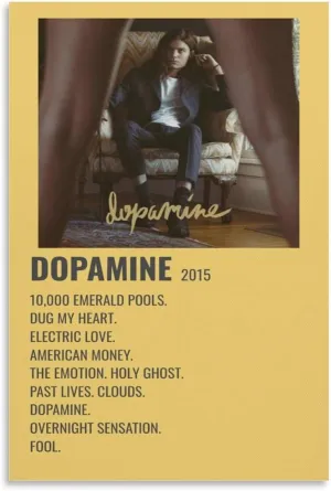 PFFLKPL Dopamine - BØRNS 2015 Canvas Poster Bedroom Decor Sports Landscape Office Room Decor Gift Unframe-style20x30inch(50x75cm)