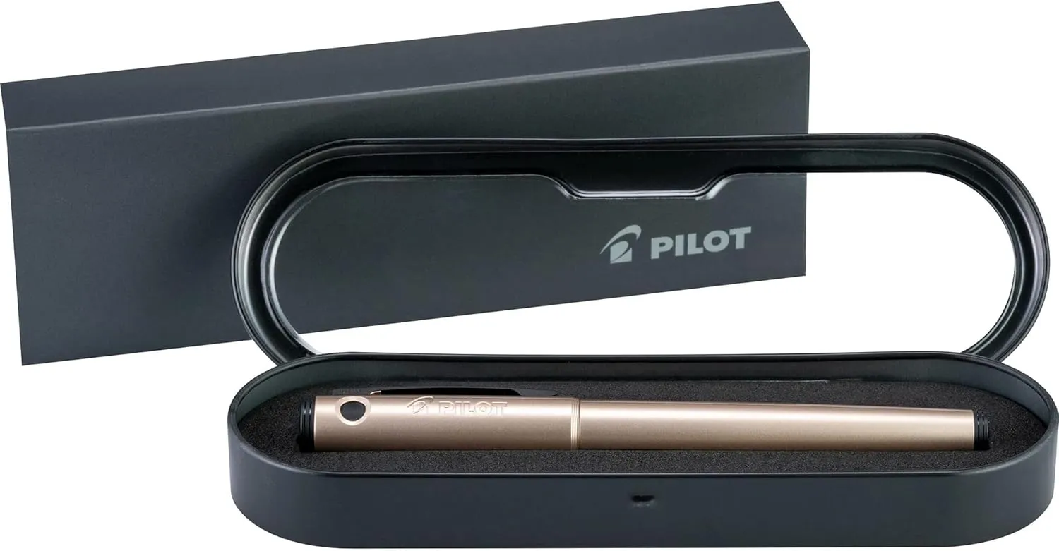 PILOT Explorer Lightweight Fountain Pen in Gift Box; Gold Barrel, Medium Nib (16916)