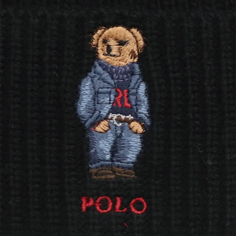 Polo Ralph Lauren Men's Solid Flag Bear Beanie