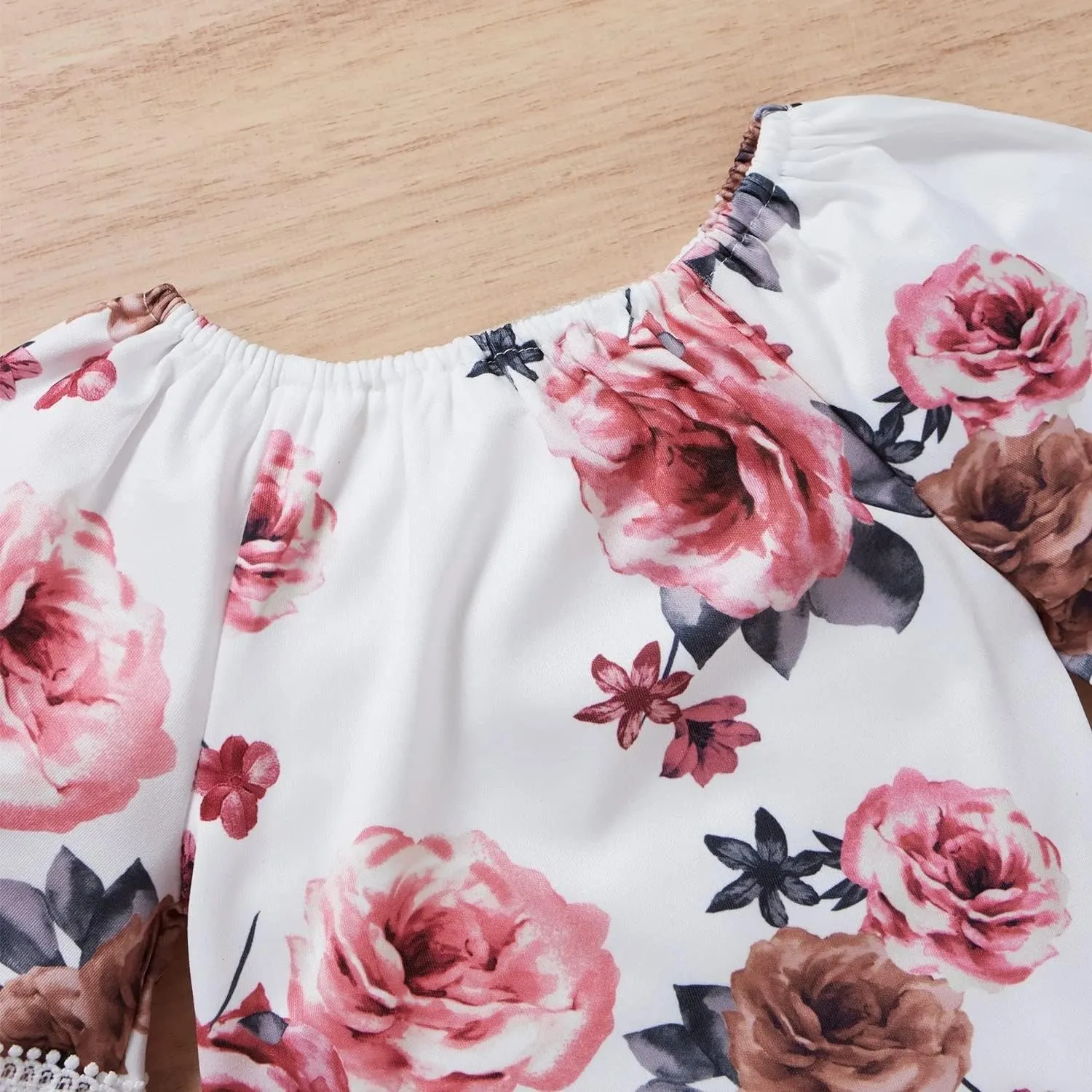 Pretty Floral Printed Baby Romper