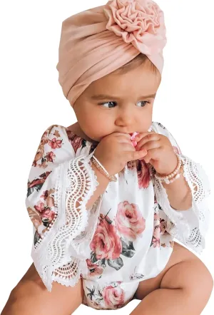 Pretty Floral Printed Baby Romper