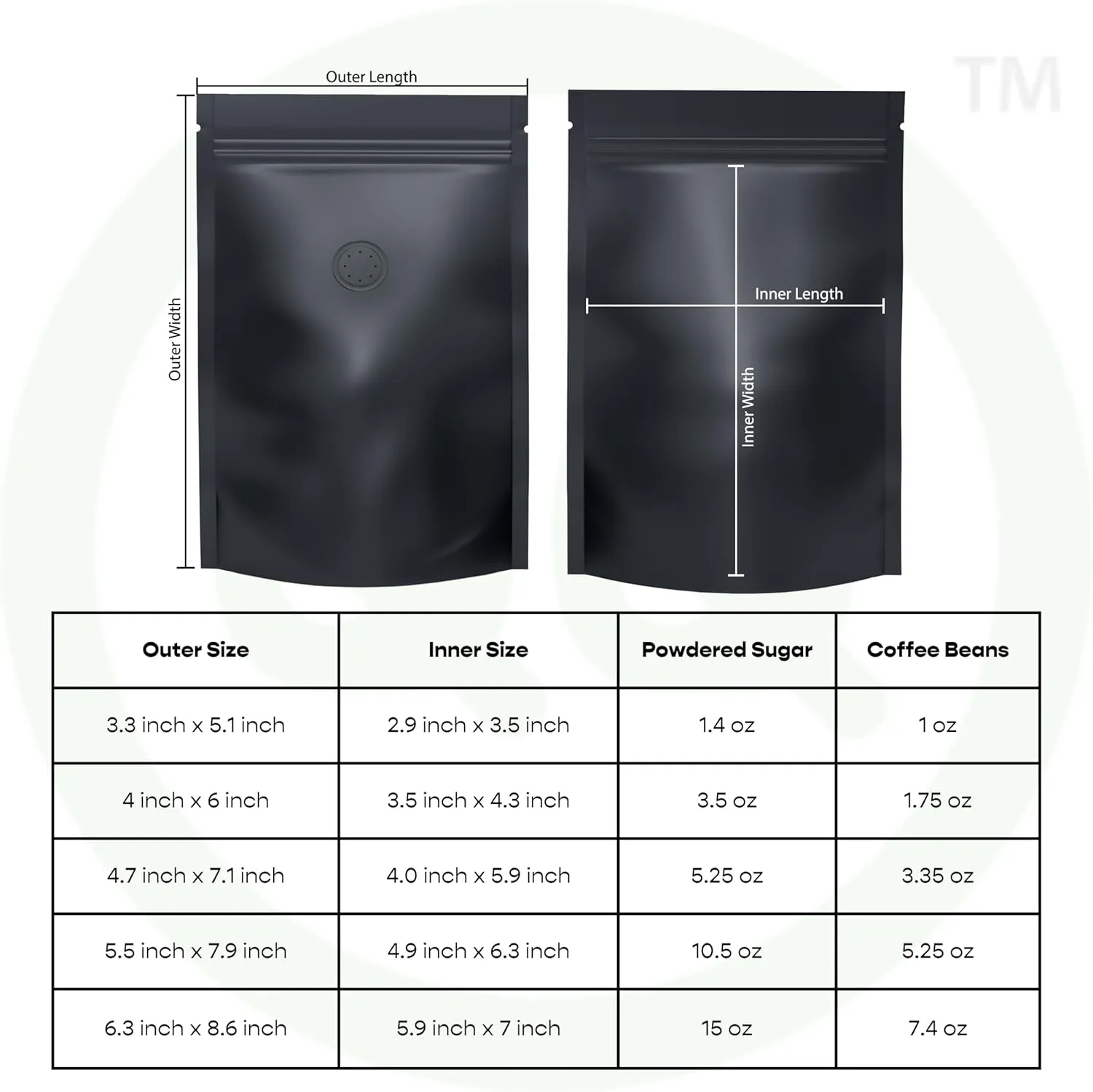 QQ Studio 100PCS Matte Double-Sided Colored Stand-Up Resealable QuickQlick™ Bags (12x18cm (4.7x7.1"), Silver)