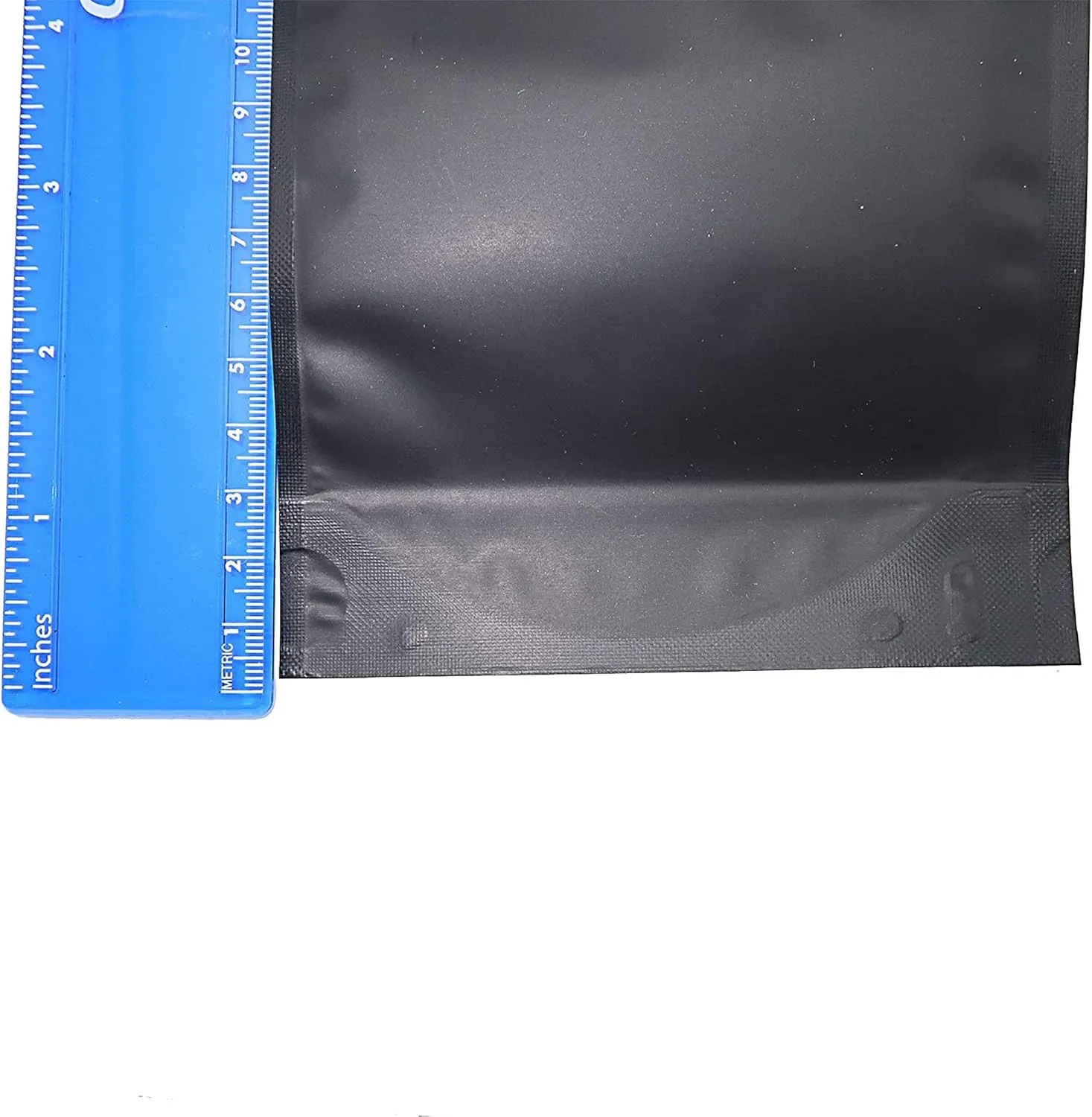 QQ Studio 100PCS Matte Double-Sided Colored Stand-Up Resealable QuickQlick™ Bags (16x22cm (6.3x8.6"), Black)