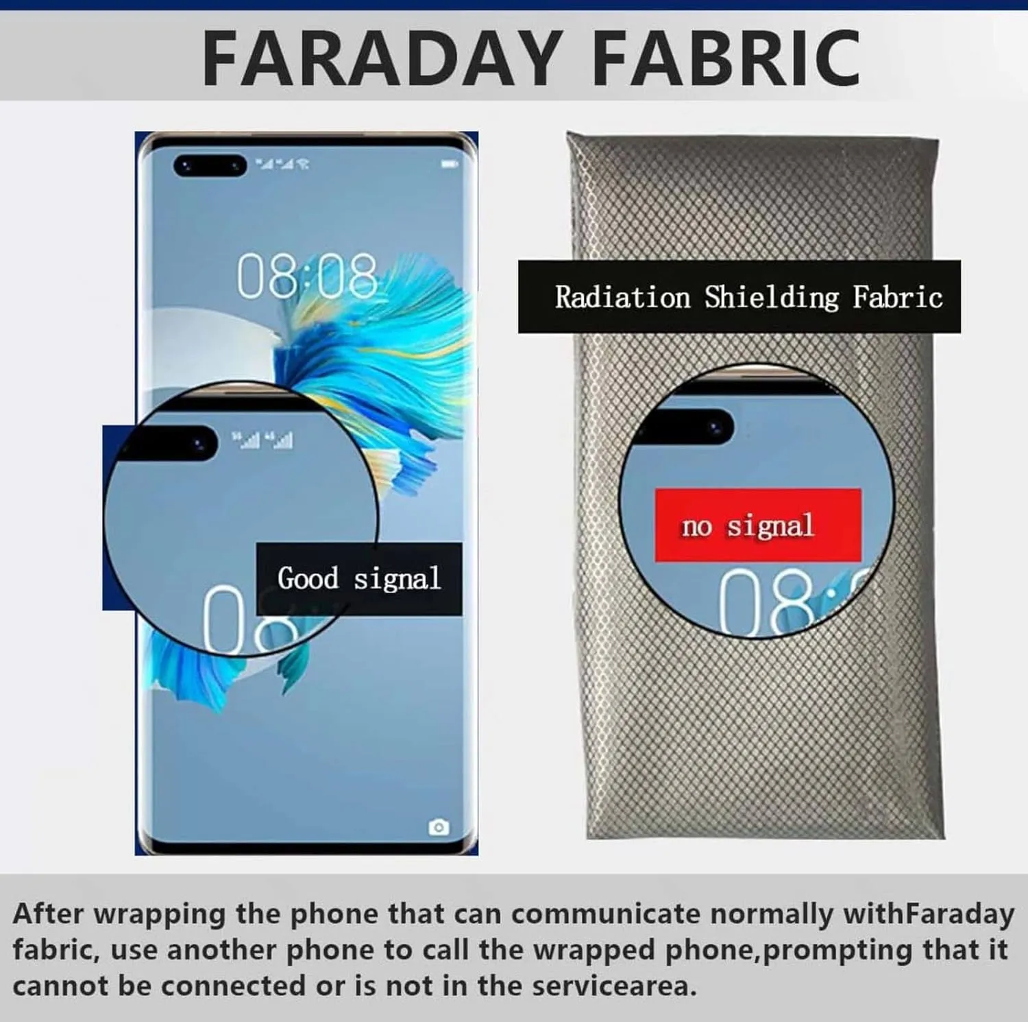 RFID Shielding Fabric Faraday Cloth EMP Cloth Military Grade RFID Blocking Fabric EMF Shield WiFi Jammer EMF Shielding Curtains,silver-5x1.1m