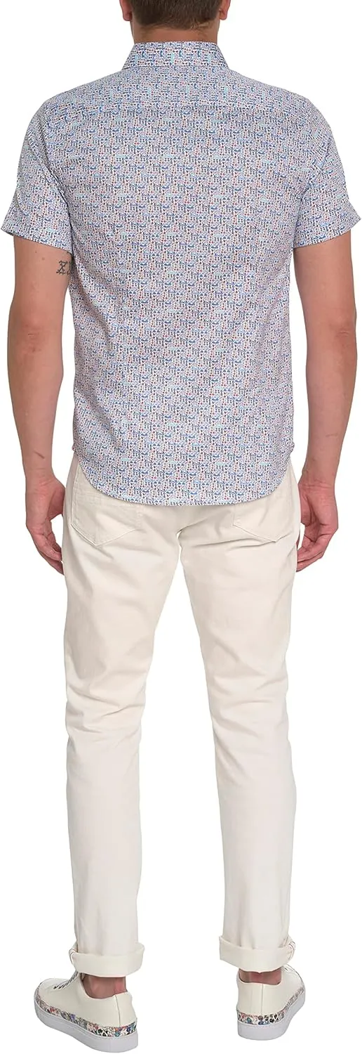 Robert Graham Men's Overlook Short-Sleeve Woven Shirt