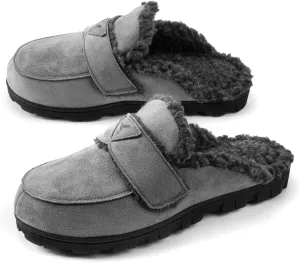 RockDove Women's Suede Faux Shearling Scuff with Indoor Outdoor Sole