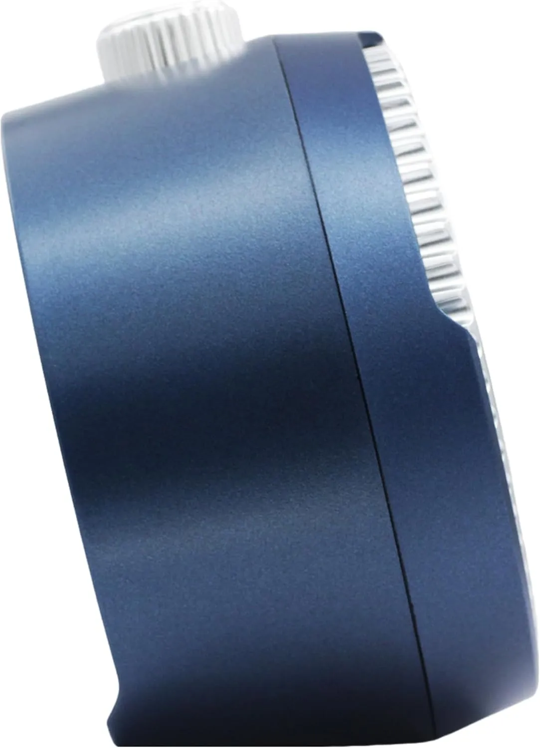Seiko Mai Modern Non Ticking Bedroom Alarm Clock, 4 Inch, Metallic Blue/Red