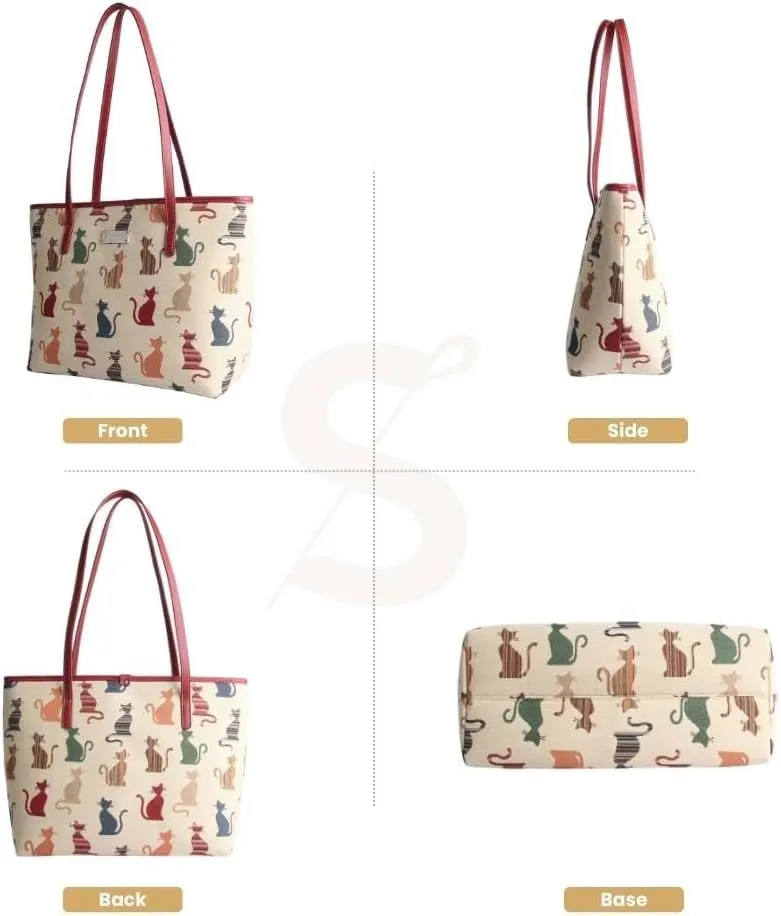 Signare Tapestry Shoulder Bag Tote Bag for Women with Travel or Work Tote Bags for Women
