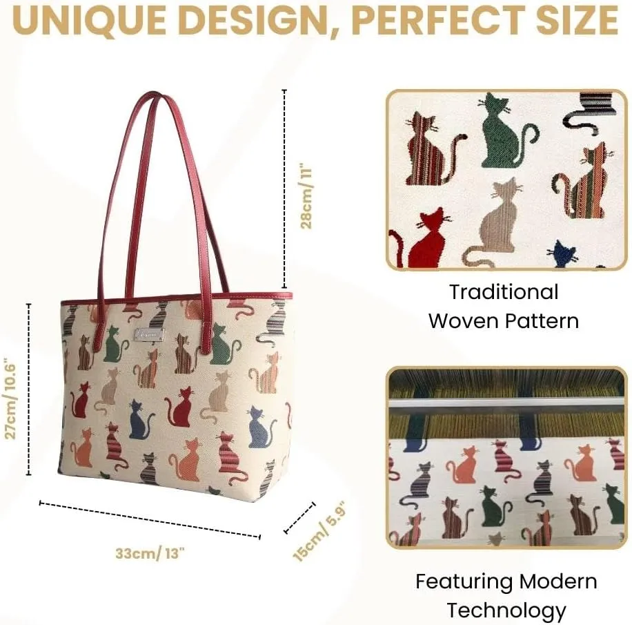 Signare Tapestry Shoulder Bag Tote Bag for Women with Travel or Work Tote Bags for Women