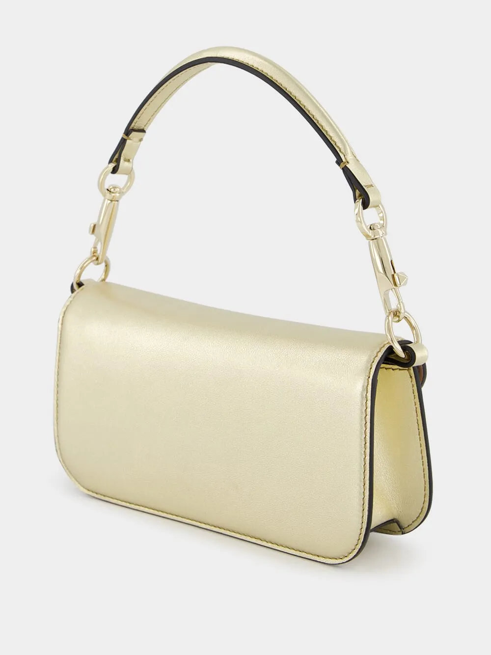 Small Locò Crystal-Embellished Metallic Bag