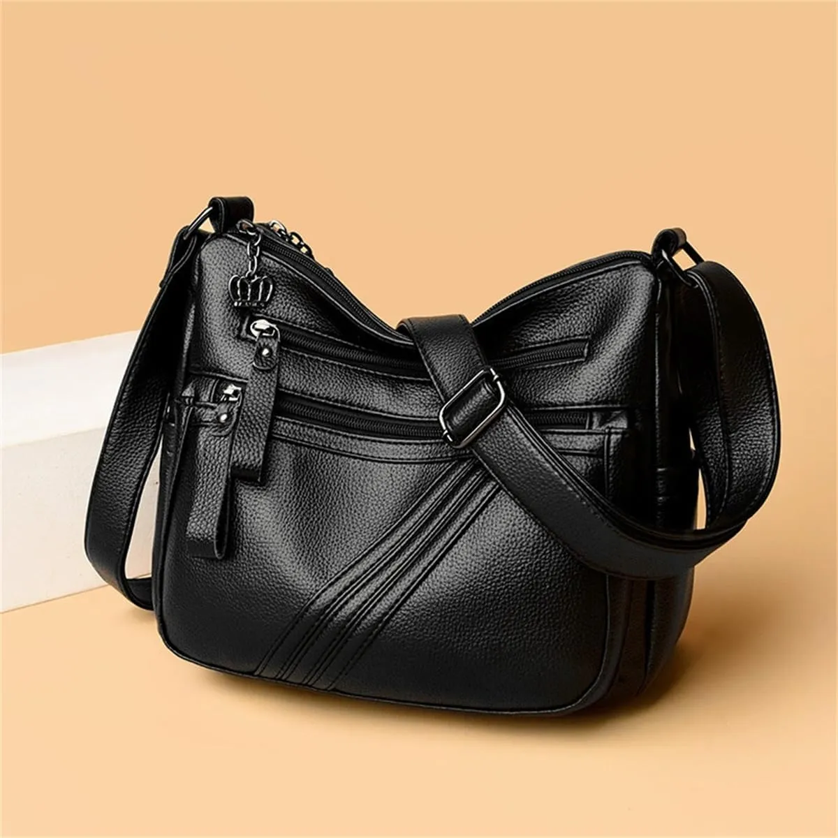 Soft Leather Crossbody Bags for Women Shoulder Bag Hobo Bags for Women with Adjustable Strap