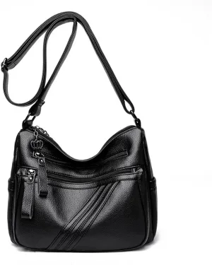Soft Leather Crossbody Bags for Women Shoulder Bag Hobo Bags for Women with Adjustable Strap