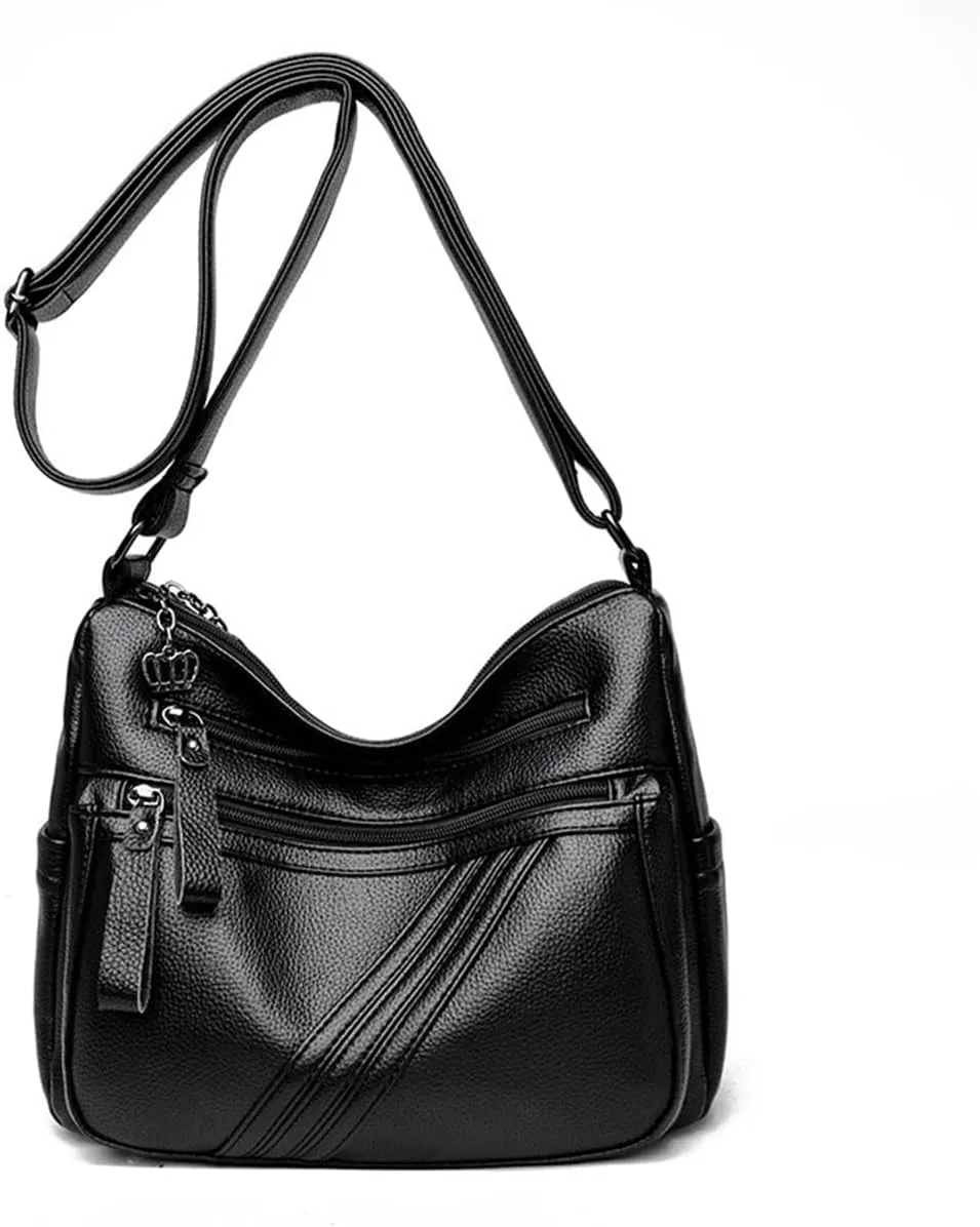 Soft Leather Crossbody Bags for Women Shoulder Bag Hobo Bags for Women with Adjustable Strap