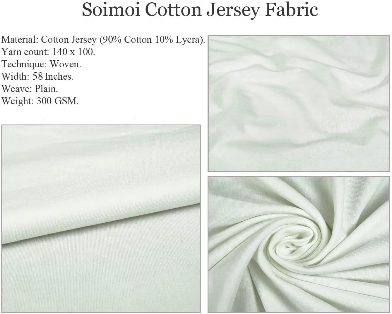 Soimoi Cotton Jersey Brown Fabric - by The Yard - 58 Inch Wide - Ogee Geometric Textile - Elegant and Flowing Patterns for Apparel and Home Decor Printed Fabric