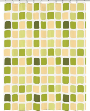 Sonny PVC Free 100% Peva Shower Curtain 70.9x78.7in [180x200cm] (Green)