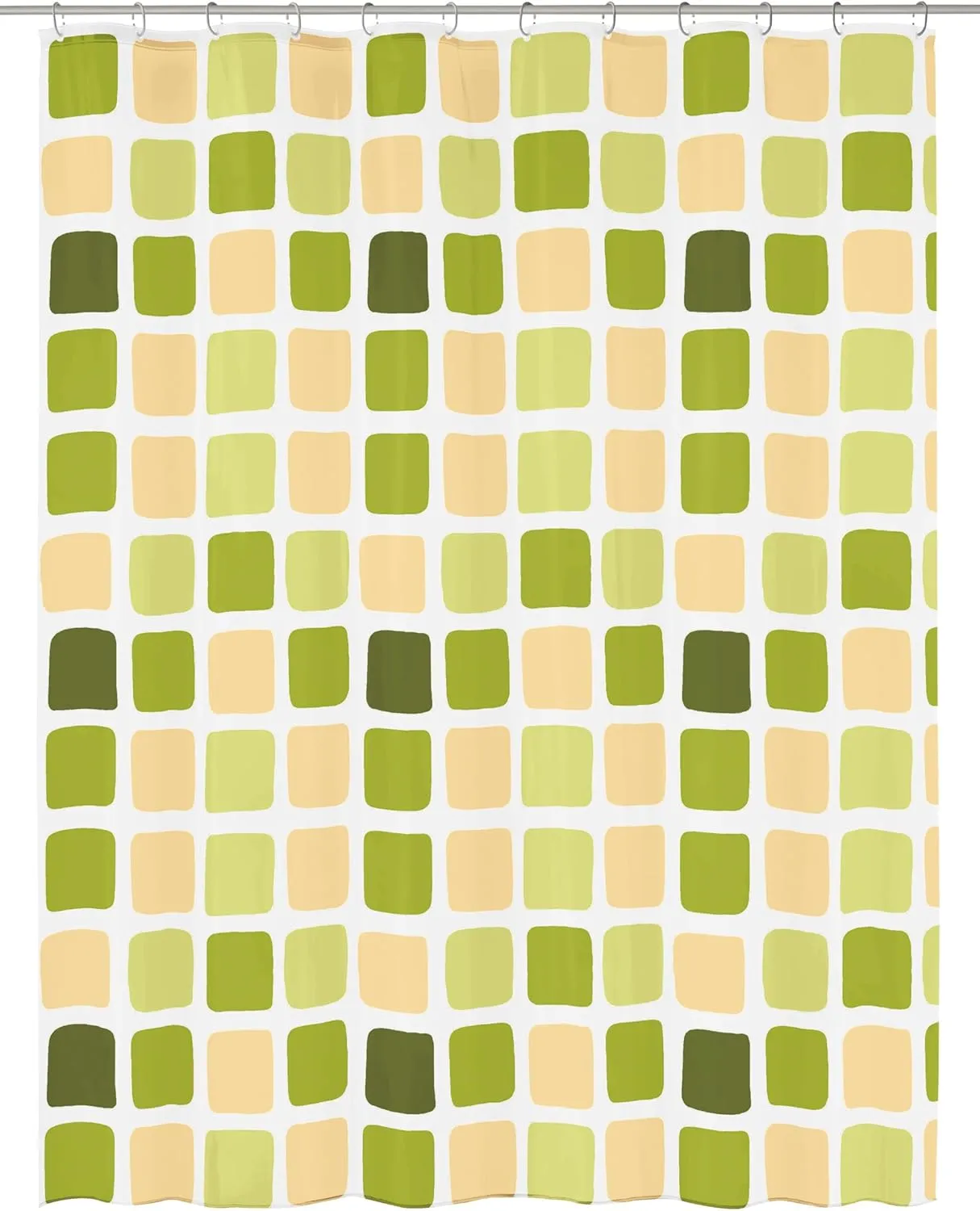 Sonny PVC Free 100% Peva Shower Curtain 70.9x78.7in [180x200cm] (Green)