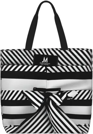 SSIMOO Colored Stripes Vertical Stylish Zipper Shopping Bags,Shoulder Bag,The Perfect Blend Of Style And Convenience