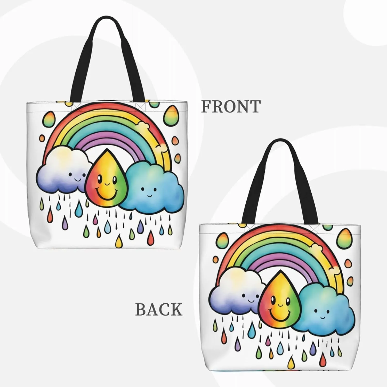 SSIMOO Colored Stripes Vertical Stylish Zipper Shopping Bags,Shoulder Bag,The Perfect Blend Of Style And Convenience