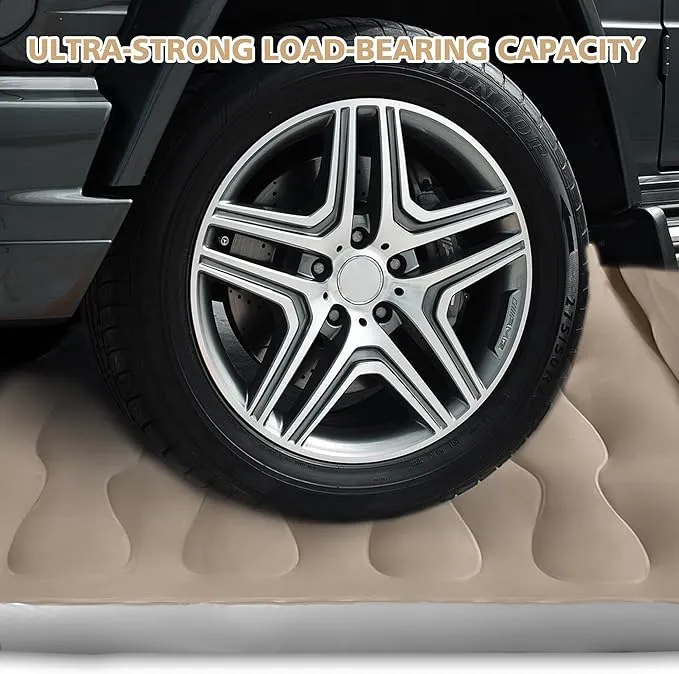 SUV Air Mattress - Thickened and Double Car Air Mattress Sided Flocking Travel Inflatable Car Mattress Bed with Electric Air Pump and 2 Pillows, Car Sleeping Bed for Home Outdoor and Travel (GERY)