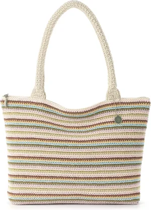 The Sak Crafted Classics Tote Bag - Hand Crochet Women's Purse For Everyday, Travel, Beach Bag - Carryall Shoulder Bag Straps