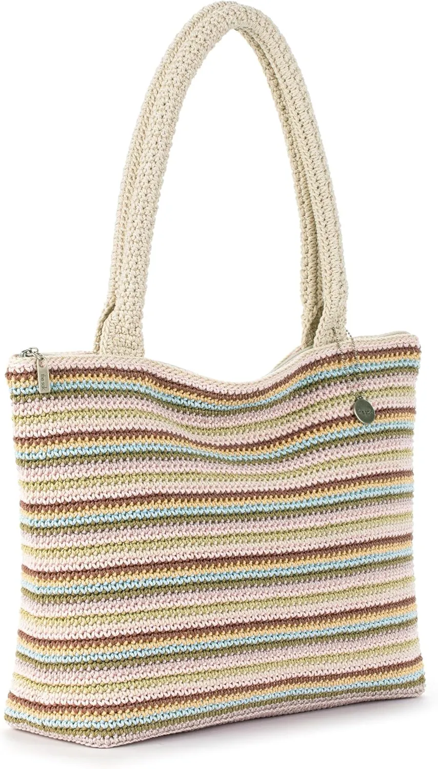 The Sak Crafted Classics Tote Bag - Hand Crochet Women's Purse For Everyday, Travel, Beach Bag - Carryall Shoulder Bag Straps