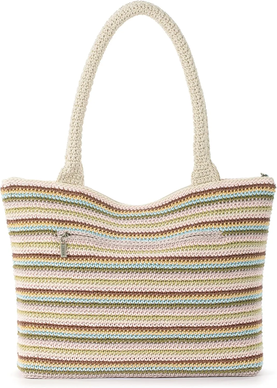 The Sak Crafted Classics Tote Bag - Hand Crochet Women's Purse For Everyday, Travel, Beach Bag - Carryall Shoulder Bag Straps