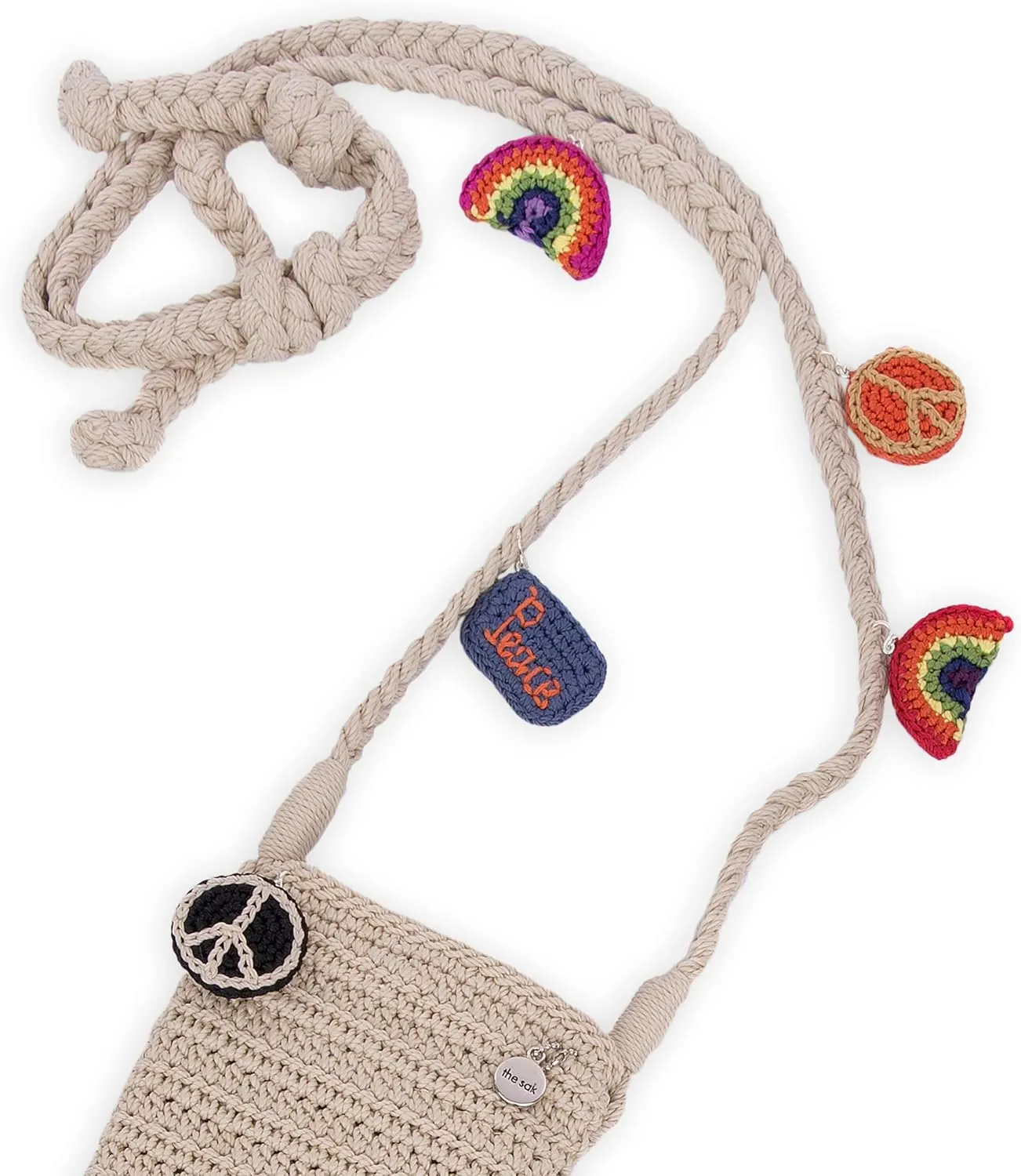 The Sak Josie Mini Crossbody in Crochet with Adjustable Strap