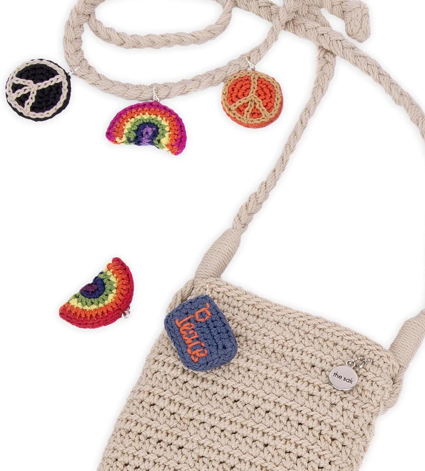 The Sak Josie Mini Crossbody in Crochet with Adjustable Strap